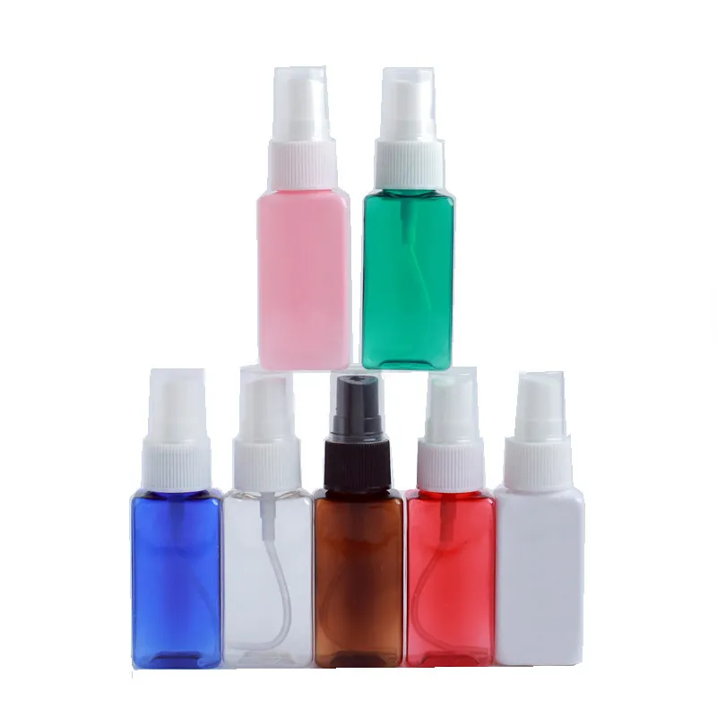 

30/50/100/120ml 1/2/3pcs Transparent Portable small Empty Spray Bottles Plastic Refillable Container Empty Cosmetic Containers