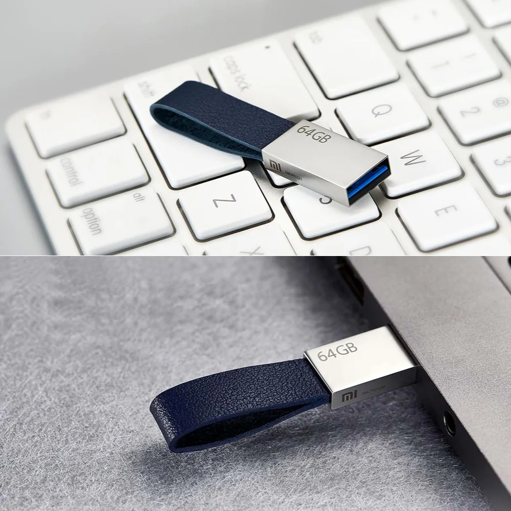 Xiaomi Mijia U диск 64 ГБ флеш-накопитель USB 3,0 Высокоскоростная передача шнур дизайн портативный металлический корпус USB флешка 64 ГБ