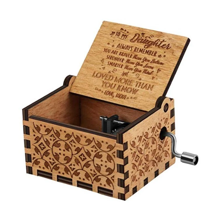 Вы моя Солнечная деревянная Музыкальная Шкатулка Подарочная музыкальная