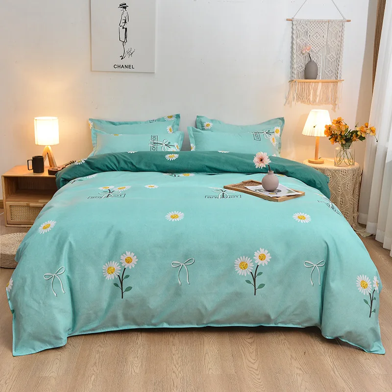 

ELKA Simple Style Brushed Multi Colors Multi Styles Bed Cover Set Comforter Bedding Sets Duvet Cover Bedding Set Oceania