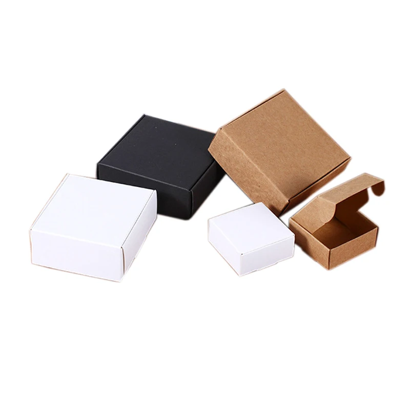 1 шт. различных размеров крафт Бумага подарок Коробки сделай сам конфета