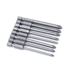 8 шт., магнитные отвертки из легированной стали, длина 75 мм, Длина 6,35 мм