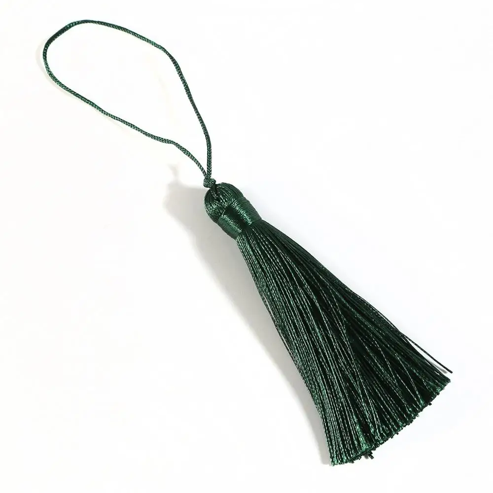 dark green 8 см+ 8 см шнур кисточкой для DIY нитяная занавеска висячая подвеска автомобиль сумка Украшение дома швейная поставка - Цвет: dark green
