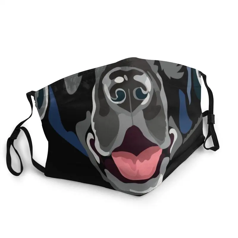 

Black Labrador Washable Mouth Face Mask Unisex Adult Funny Dog Anti Dust Mask Protection Cover Respirator Muffle