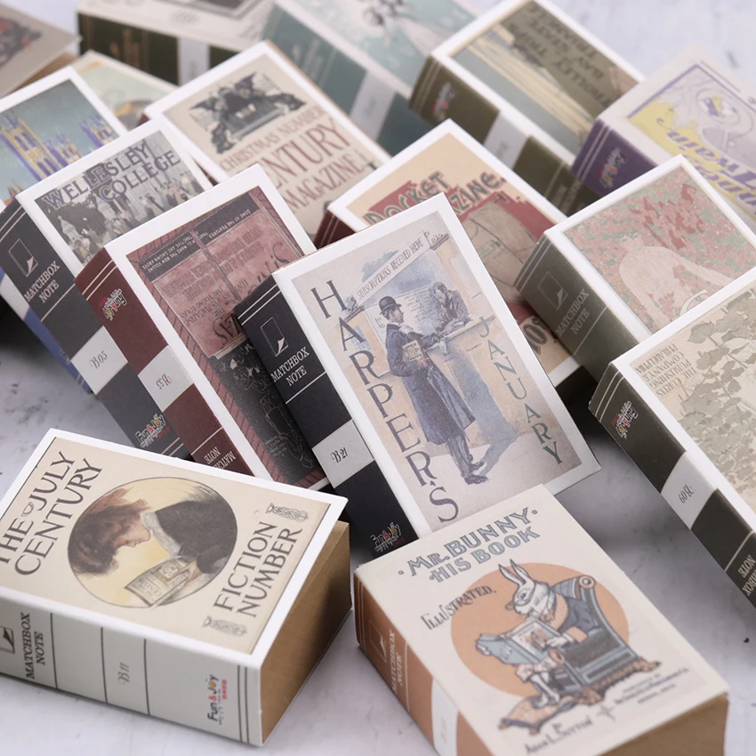 122 листов Matchbox ретро мини креативная бумага для заметок портативная книга форма блокнот для заметок офисные школьные канцелярские принадлежности