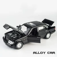 132 amg w140 alloy model car sound light pull back toy car model metal diecast vehicle toys for children boy gifts