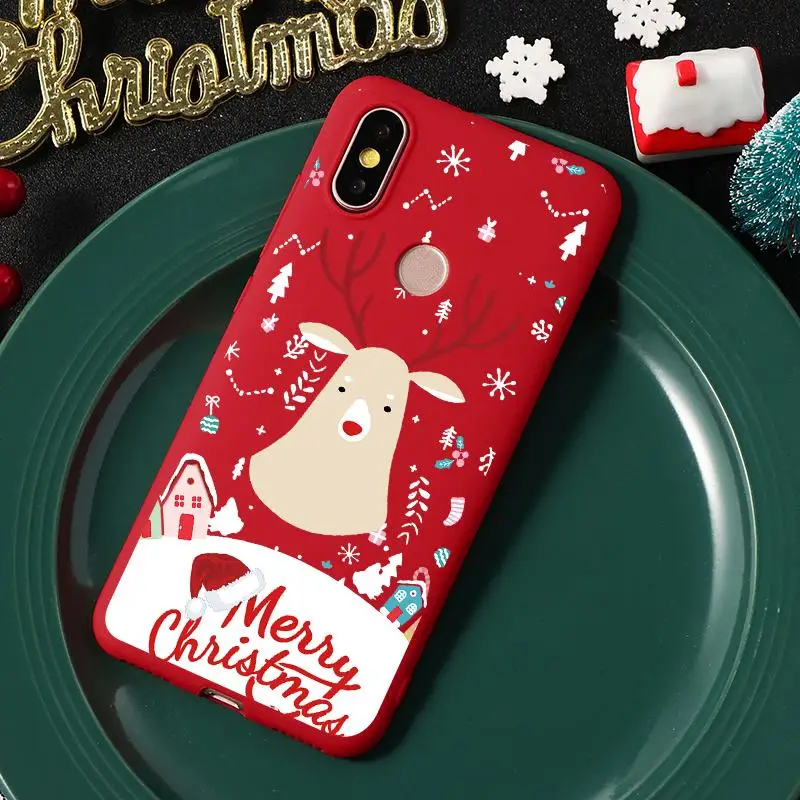 Счастливого Рождества с изображением оленя для ТПУ Xiaomi mi 9T Pro 9 SE F1 A1 A2 5X6X8 Lite Red mi Note 7 Pro 7 Y3 K20 Pro 7A 5A 6A 6 5 5A мягкий чехол