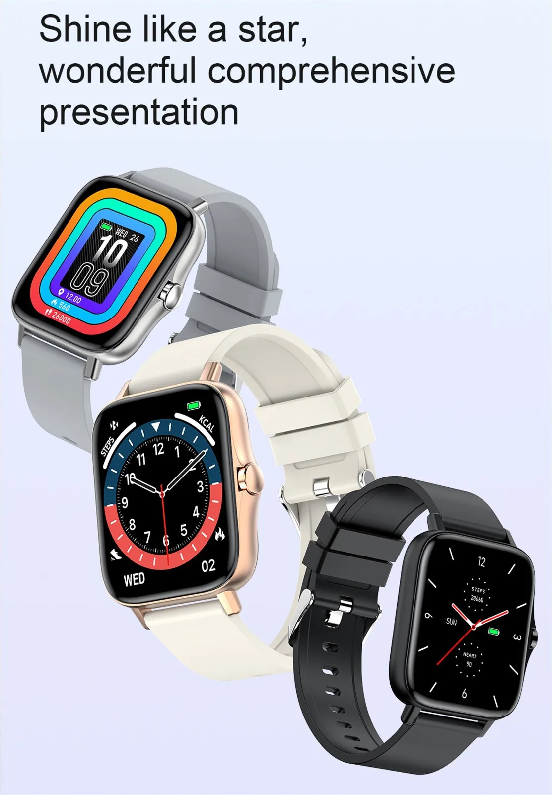 

HIPERDEAL T42 smart watch T42 1.7inch Big Screen Smart Watch Bluetooth Call Waterproof Sports Smartwatch