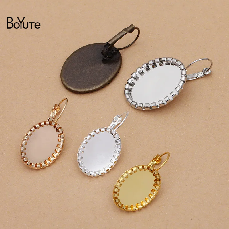 

BoYuTe Сделано на заказ (200 шт./лот) подходит для овального кабошона 18*25 мм фоторамка ручной работы Diy ювелирные аксессуары