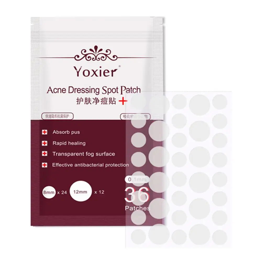 36PCS акне туалетный пятно патч прозрачный гидроколлоидная инструмент для
