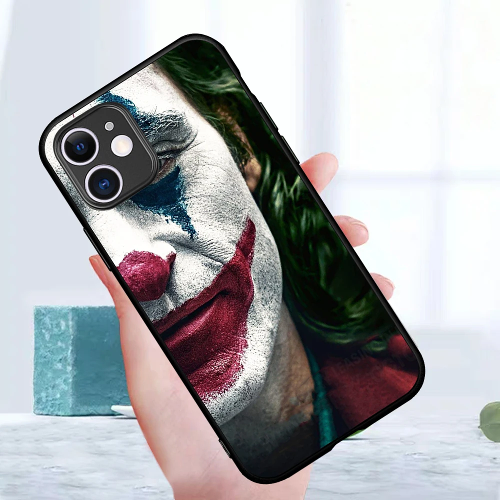 

Luxury Happy Face Joker Cool Boy Phone Case for IPhone 12 Mini 5 6 6S 7 8 SE Plus X XS XR 11 Pro Max Coque Funda Silicone Cover