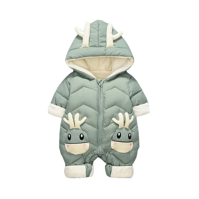 

2020 Overalls Winter Jumpsuit Baby Newborn Plus velvet snowsuit Snow Wear Coat Boy Warm Romper down Cotton Girl clothes Bodysuit