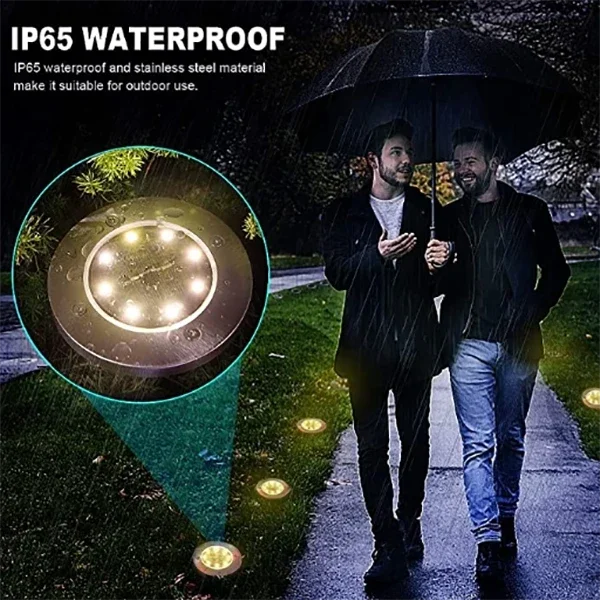 Светильник для лестницы на солнечной батарее уличная лампа дорожек сада