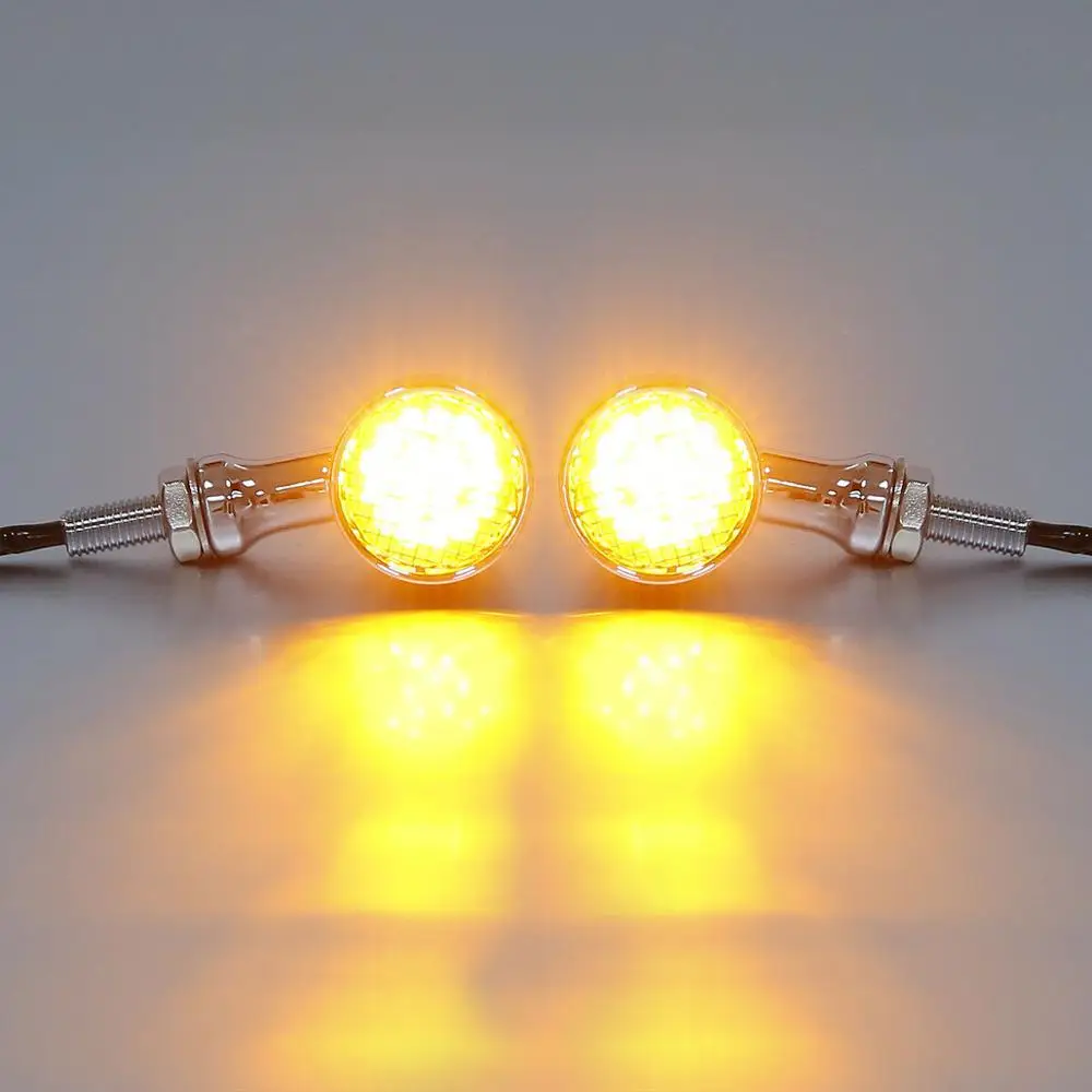 2x Универсальный мотоцикл светодиодный Пуля указатель поворота светильник 10 мм