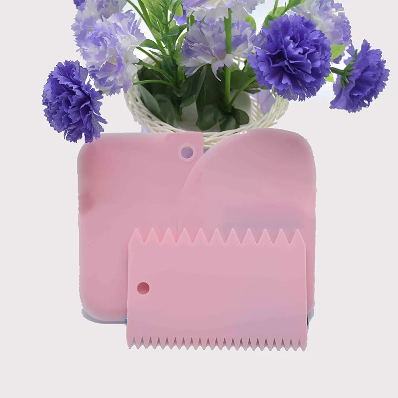 Набор скребков для теста 3 формы пластиковые гибкие мастики | Дом и сад