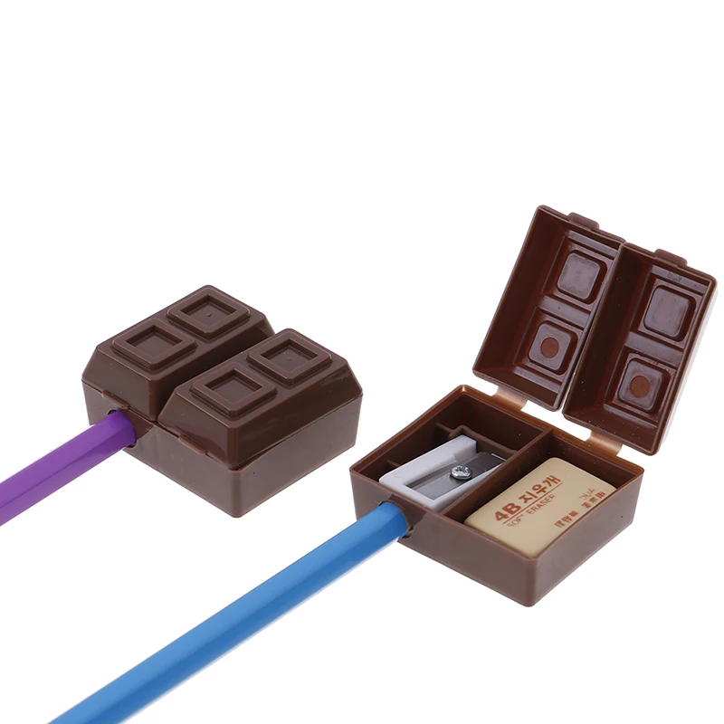 Креативная шоколадная точилка для карандашей с ластиком 2 шт детей студентов