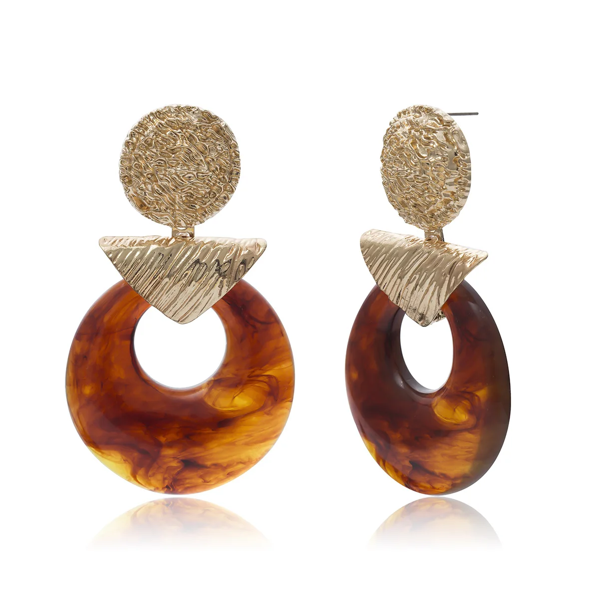 Винтажные этнические серьги для женщин массивные золотые Висячие Серьги