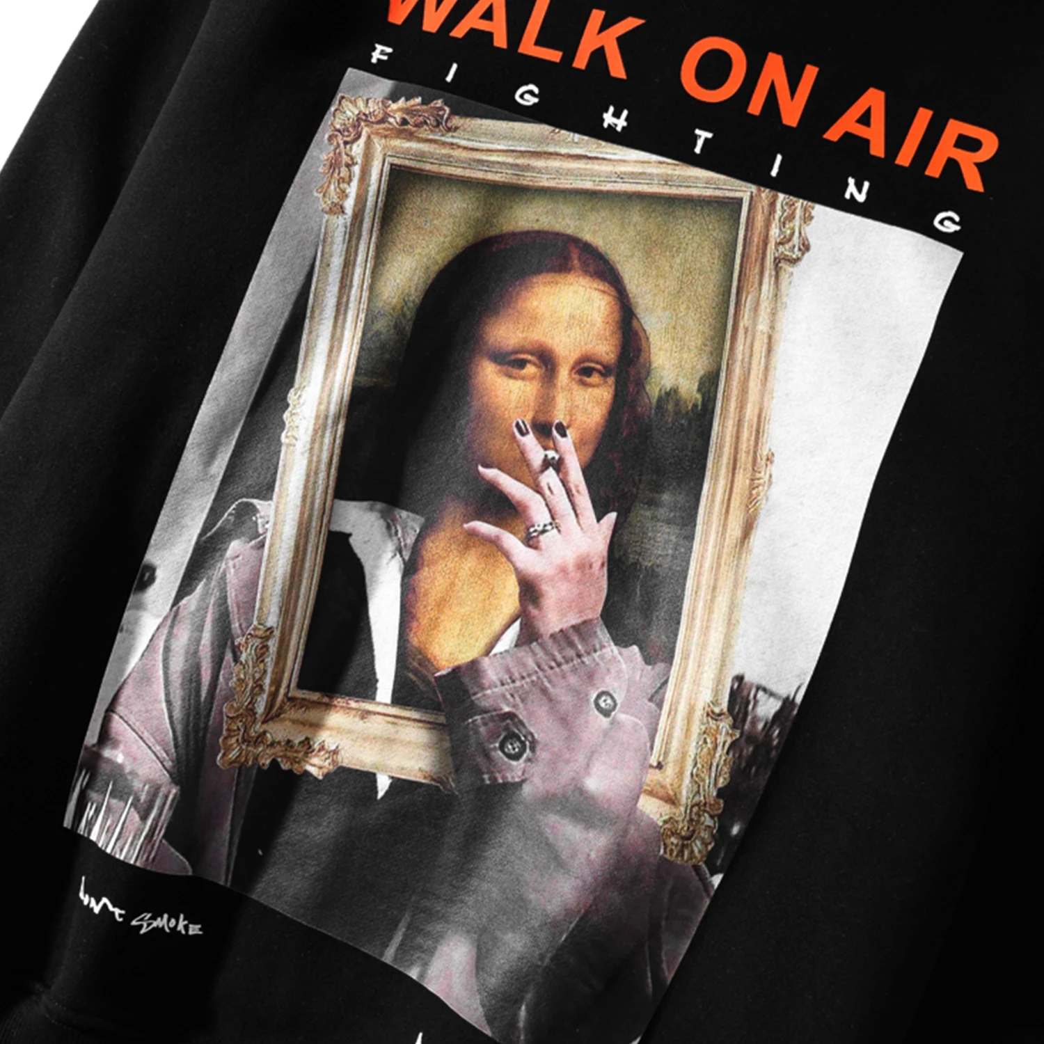 Забавные мужские флисовые толстовки LACIBLE с принтом Моны Лизы уличная одежда