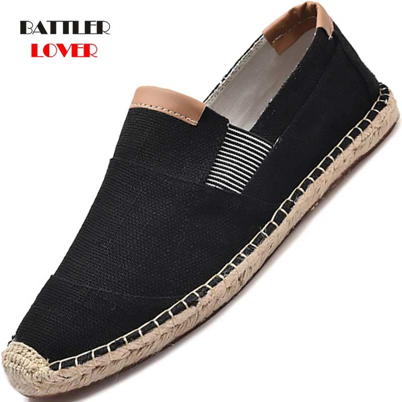 

Men Loafers Shoes Breathable Canvas Casual Shoes for Male Chinese Fashion Soft Slip On Espadrilles Homme Footwear