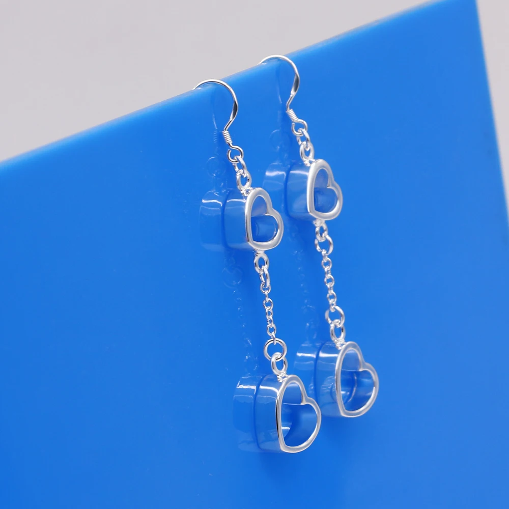 Модная держащая форму геометрические свисающие серьги для женщин ювелирные