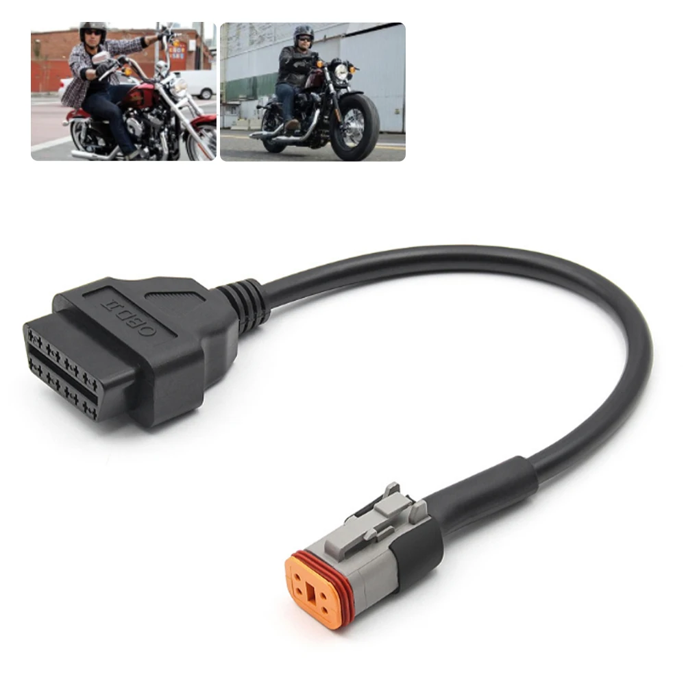 Адаптер OBD2 с 4 контактами на мотоцикл диагностический сканер адаптер кабель ELM327