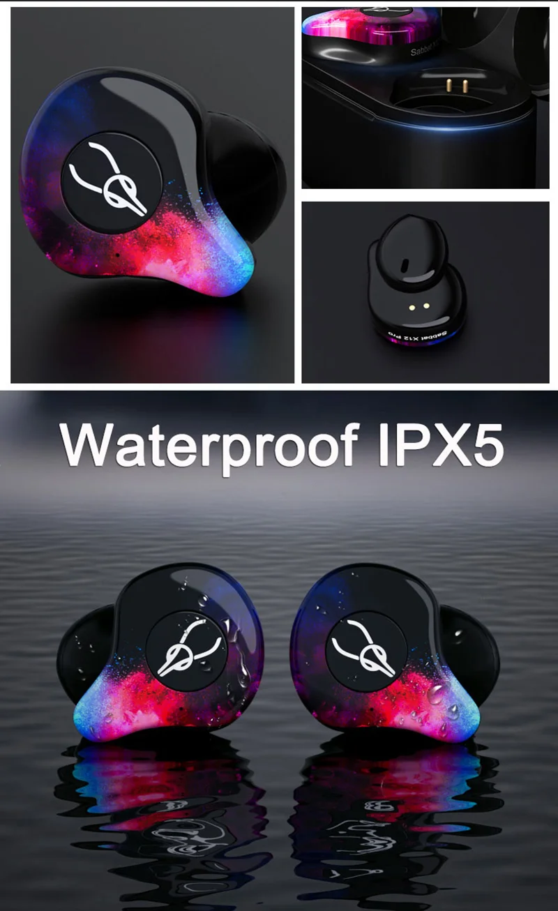 Sabbat x12 pro стерео Bluetooth наушники Мини Портативный беспроводной гарнитура Handfree микрофон с зарядным устройством
