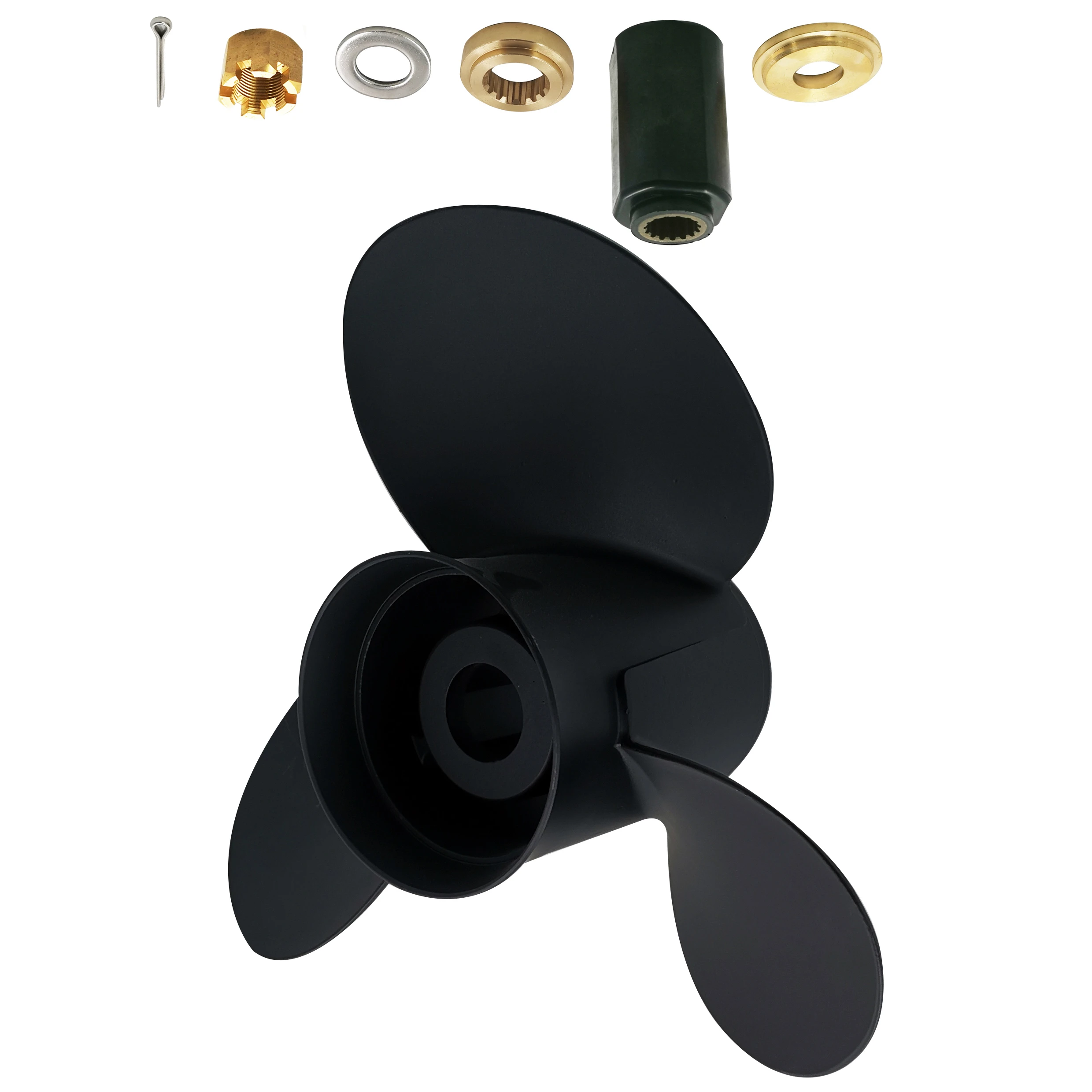 14 3/4x17 for Hidea propellers 150-300HP Interchangeable hub with hub kits 15 teeth spline aluminium boat accessories marine