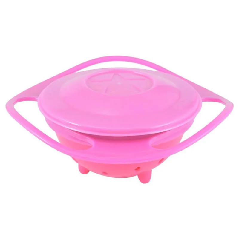 Детские милые детские Гироскопическая чаша для кормления Универсальный Разлива