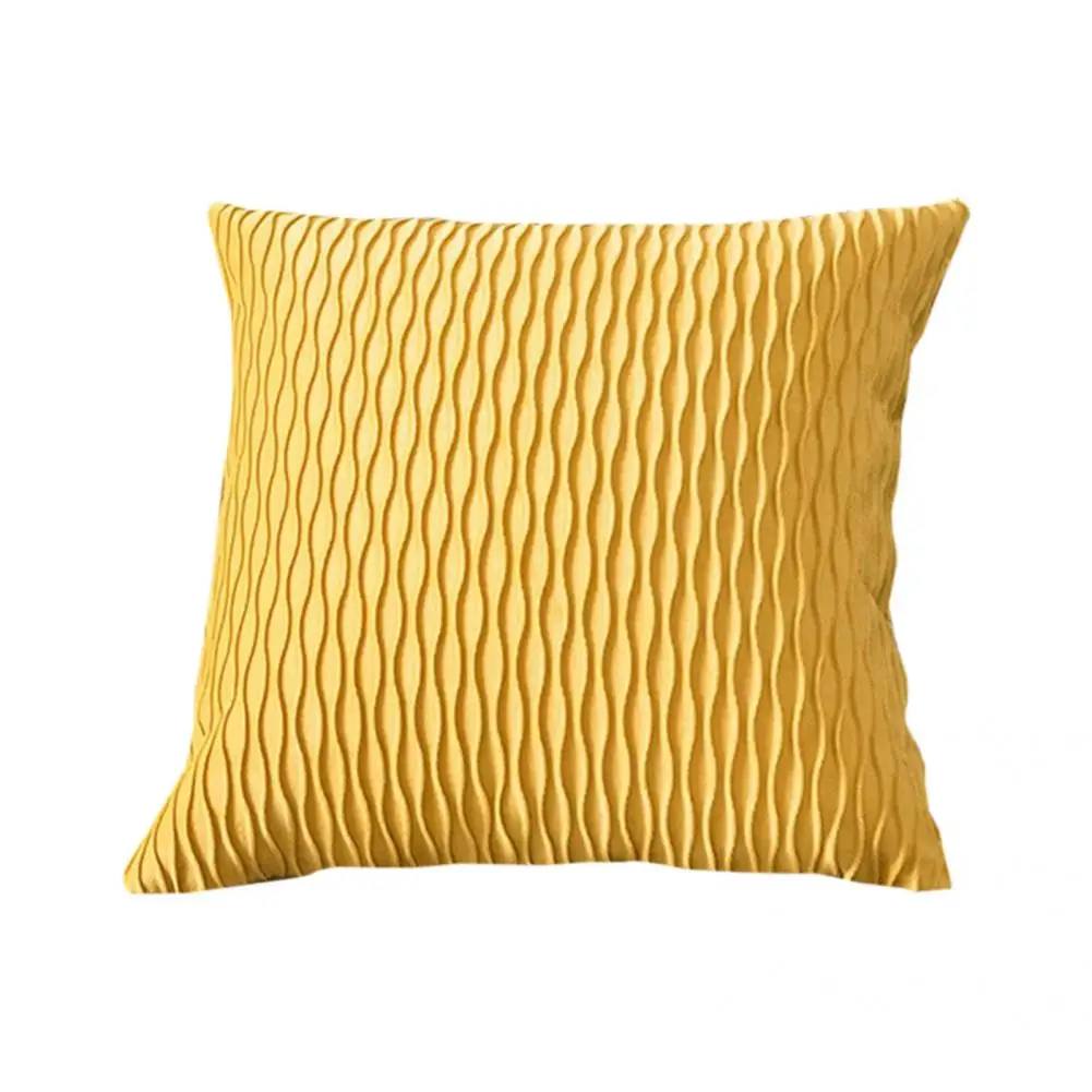 

Plush Excellent Decorative Square Throw Pillow Cover Portable Cushion Case Super Soft for Household