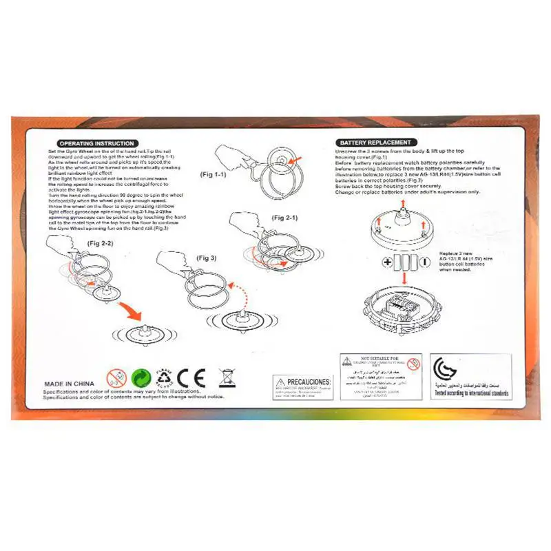 2020 мигающий гироскоп волчок магнитный трек игрушка цветной лазерный светильник