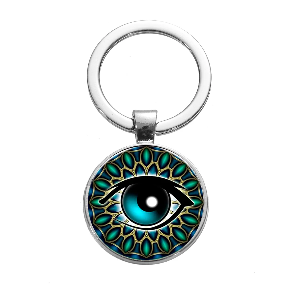 Кольцо для ключей с принтом в виде древнего египетского Бога | Украшения и