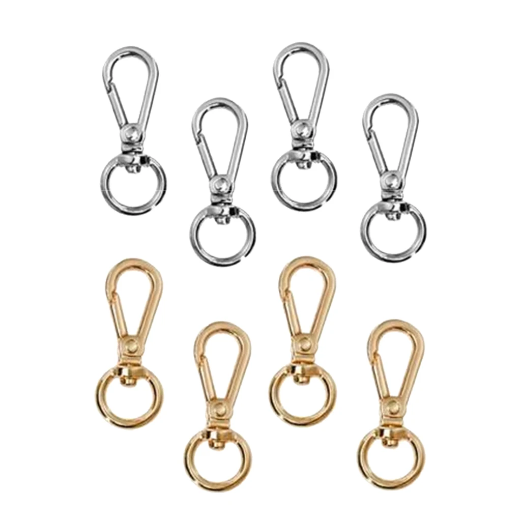 

Prettyia 8x Metal Lobster Trigger Swivel Clasp Hooks Clip Buckle Bag Making