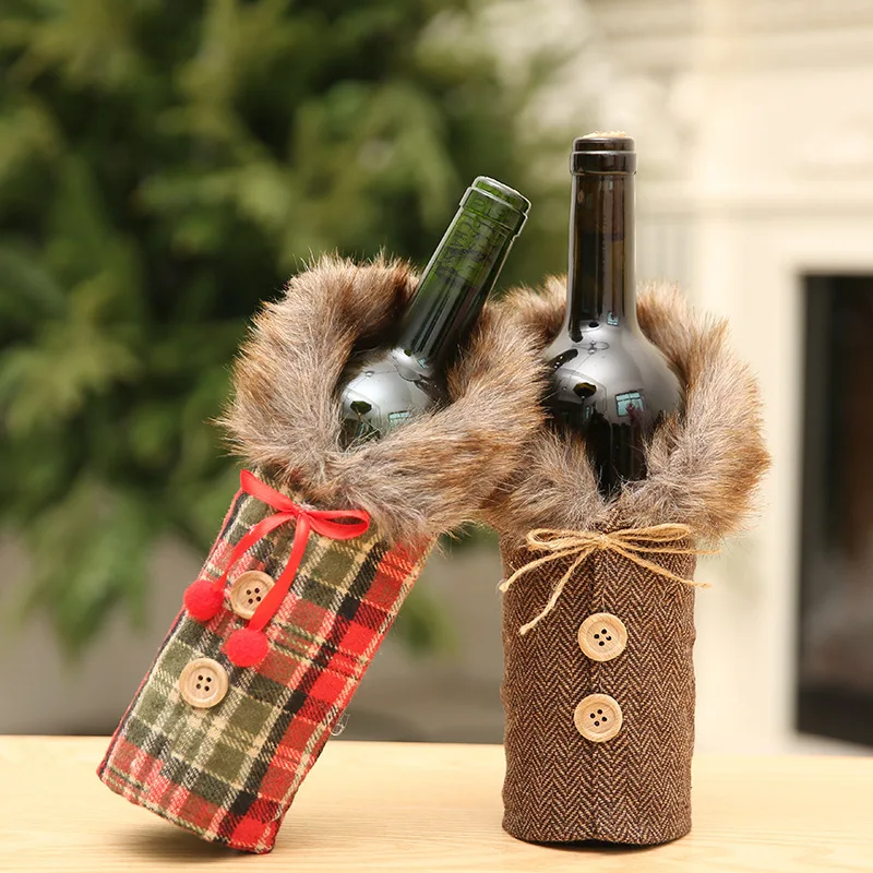 Christmas Wine Bottle Cover - Santa Claus Wine Bottle Bag for Festive Home Decor and Table Settings - New Year Christmas Ornaments image 2