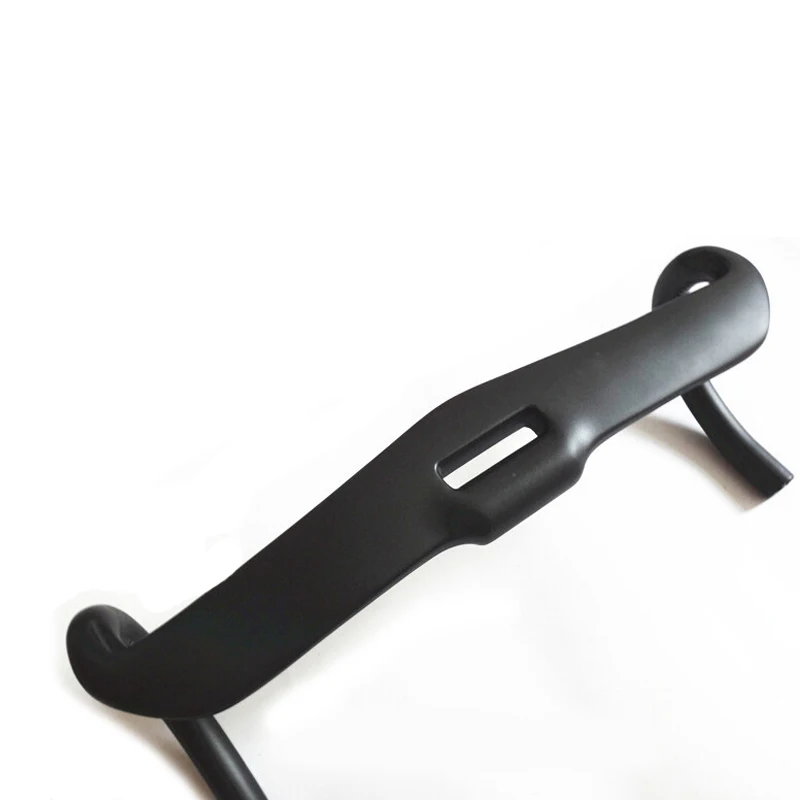 УГЛЕРОДНЫЙ руль UD для дорожного велосипеда внутренний кабель изогнутый черный