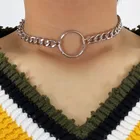 Женское Ожерелье-чокер в готическом стиле, массивное ожерелье с круглыми камнями, винтажное ювелирное изделие в готическом стиле, 2019