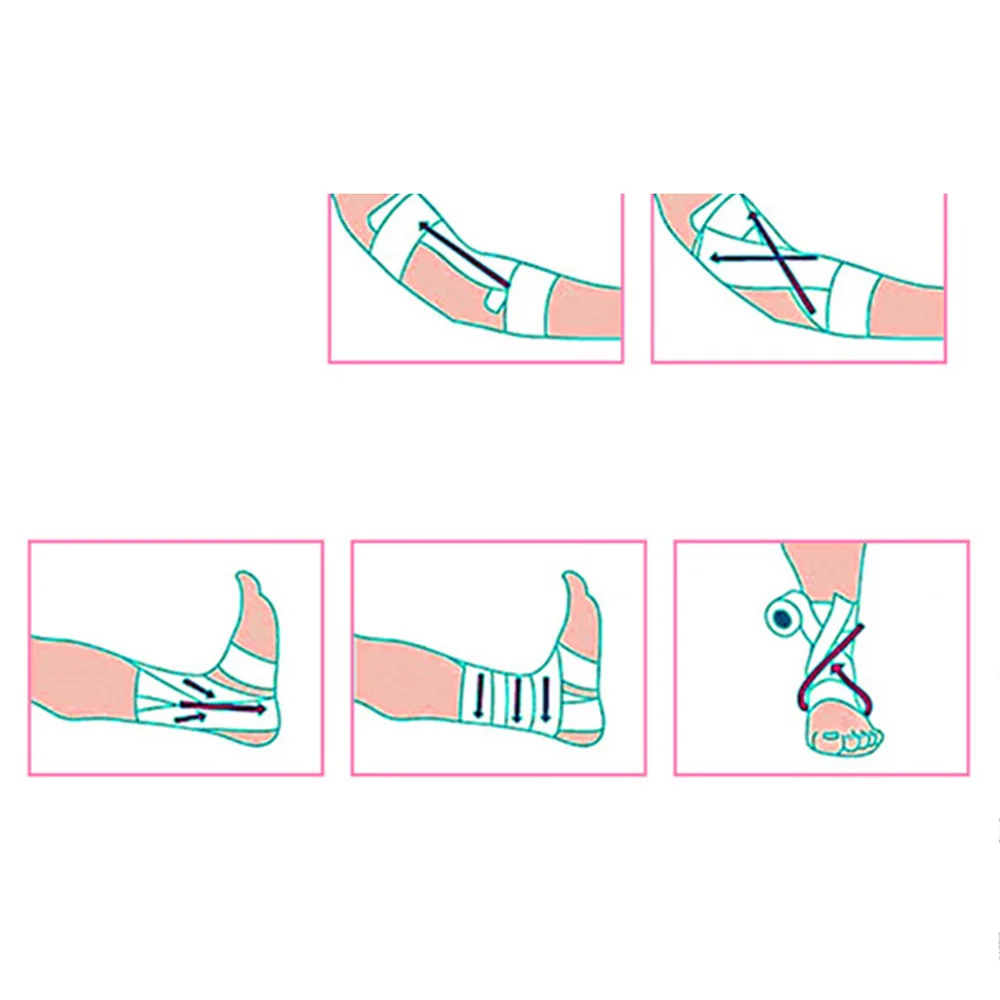 

6pcs Cohesive Bandages Self Adherent Wrap Tape Stretch Athletic Strong Elastic First Aid Tape (Skin Color)