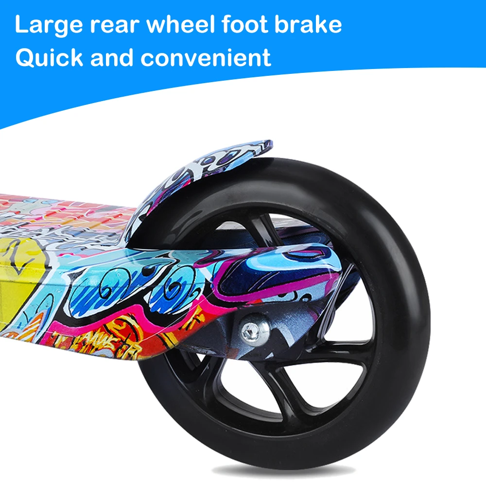 Самокат для детей большие колеса скутера складной самокат малышей От 3 до 8 лет с
