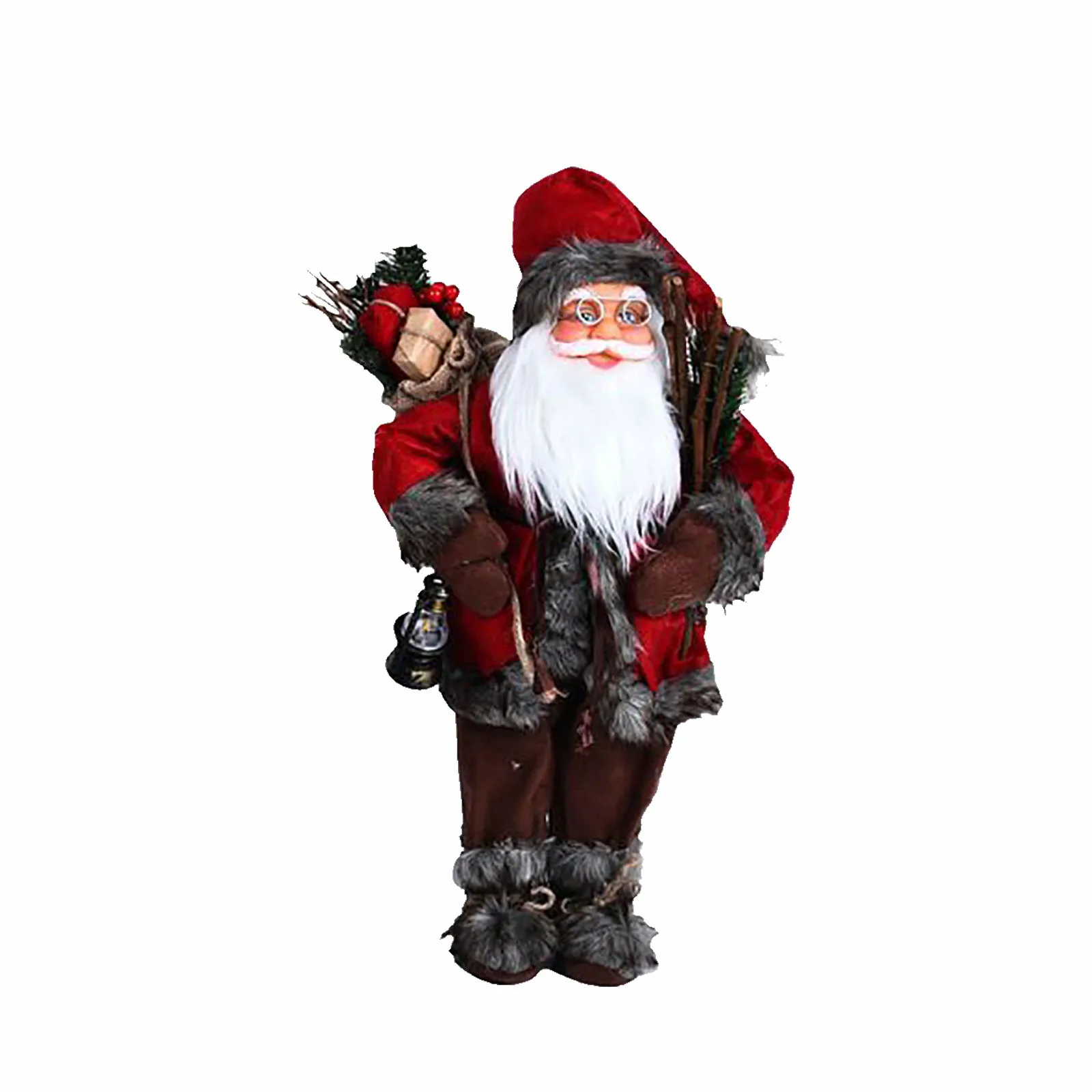 

High New Creative Santa Holiday Decorations Merry Christmas Decorations for Home Happy New Year 2021 Santa Claus Plush Doll