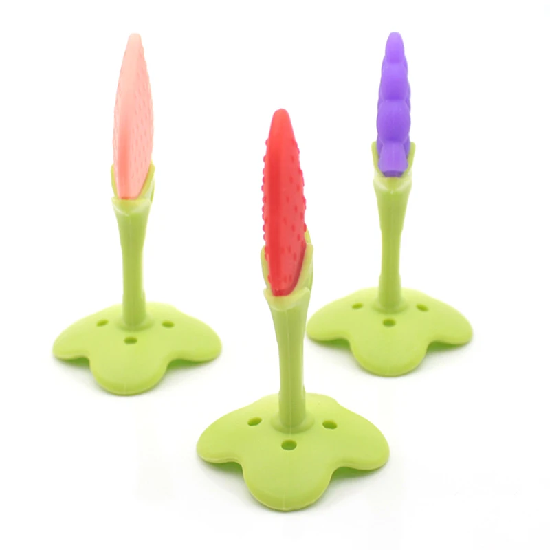 Безопасный BPA Бесплатно Детские Прорезыватели милые фрукты Клубника виноград