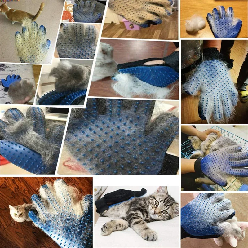 

Silicone Glove for Pet Massage Pet Grooming Glove Dogs Cats supplies cat gloves Dog brush pet Comb Removes hairs cat and dogs