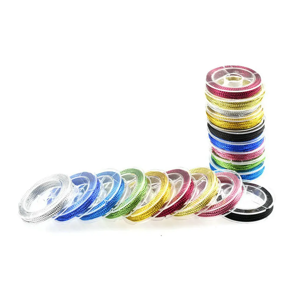 9 шт. металлическая нить швейные нитки вышивка крестиком Шелковые шнуровка