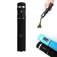 portable metal tobacco shredder for smokinghigh speed electric pen type weed grinder spice crusher smoke shops supplies 4color