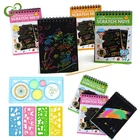 6 шт., детская бумага для рисования царапин сделай сам