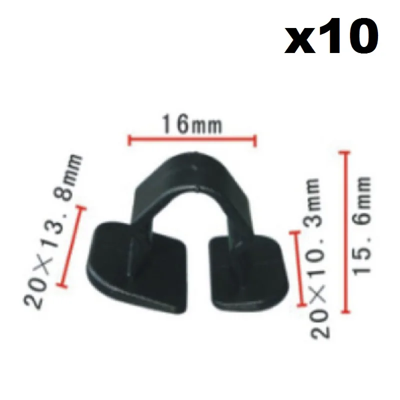 

10X Clip Insulator Cover Clip Attaching Bonnet Seal FORVW Caddy, Golf, Passat, Polo, Sharan. Vento Bonnet OEM: 86786384901C