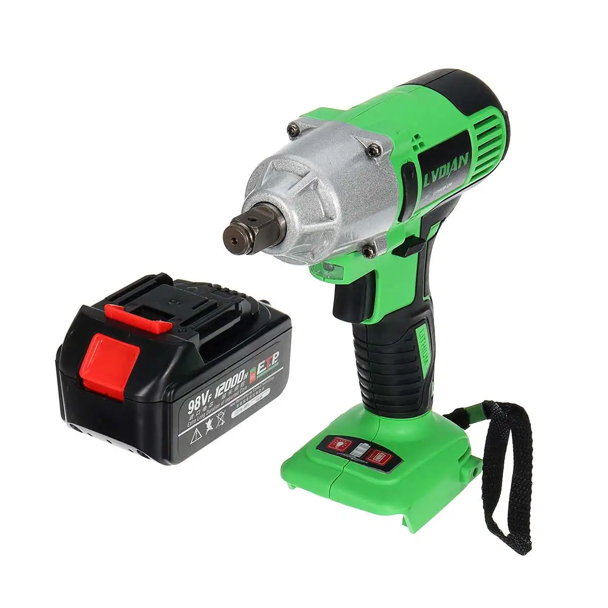 Электрический гайковерт 98VF бесщеточный Аккумуляторный 1/2 дюйма с аккумулятором