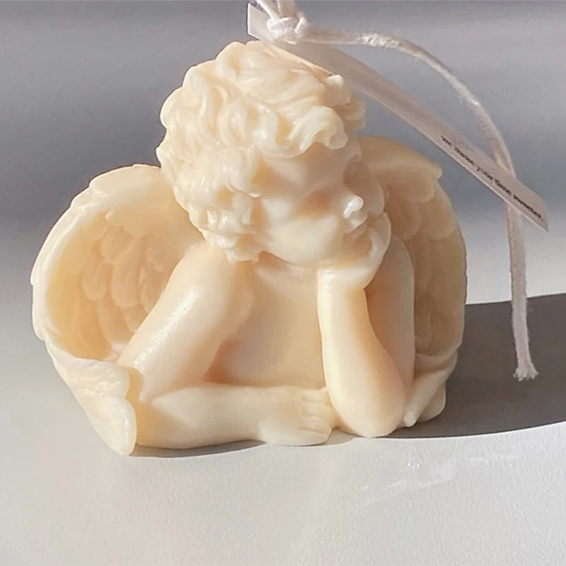 Amor Engel Kerze Silikon Material Form DIY Fondant Kuchen Schokolade Süßigkeiten Ton 3D Form Liefert Handgemachte Seife Gelee Harz Werkzeuge