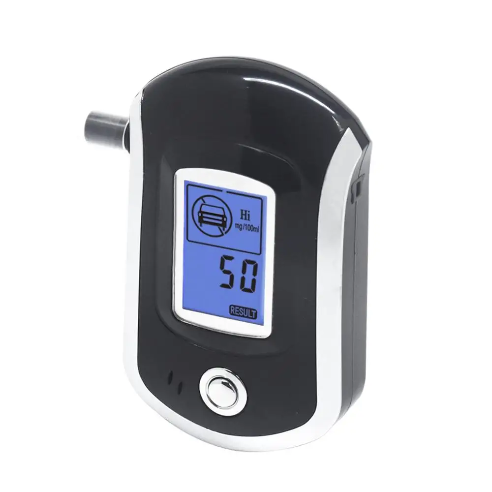 

Professional Digital Breath Alcohol Tester With LCD Dispaly With 5 Mouthpieces Police Alcohol Parking Alcohol Breath Tester