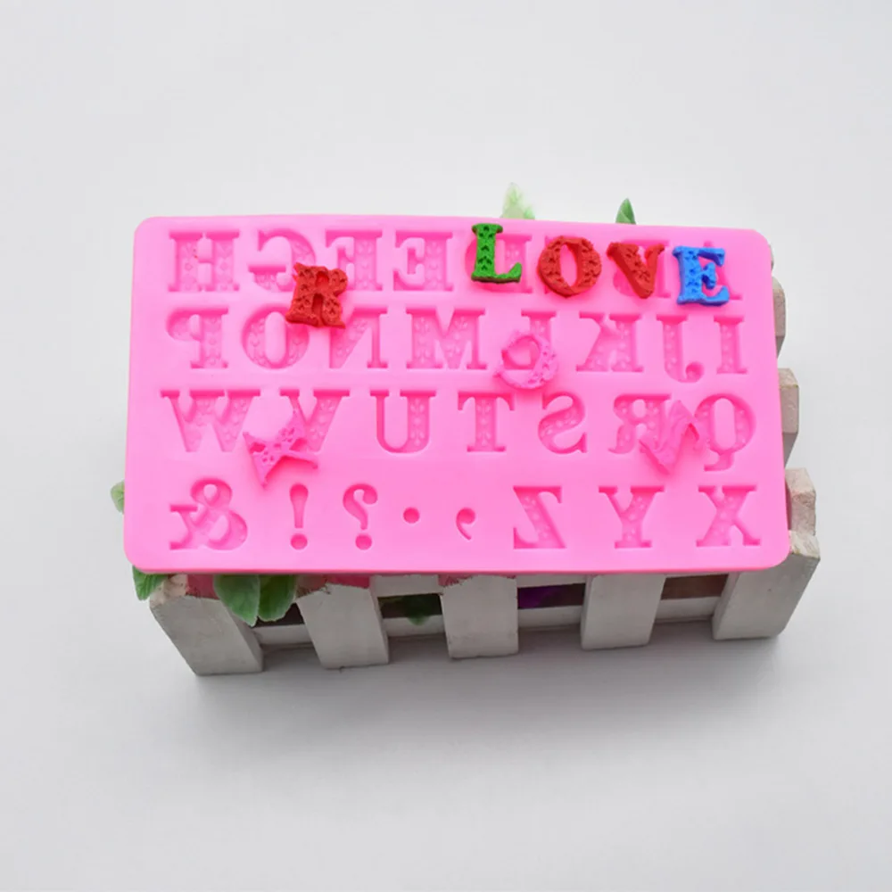 1pc Letter Silicone Mold Bakeware Cake Decorating Tools Dessert Chocolate Ice Cube Fondant |