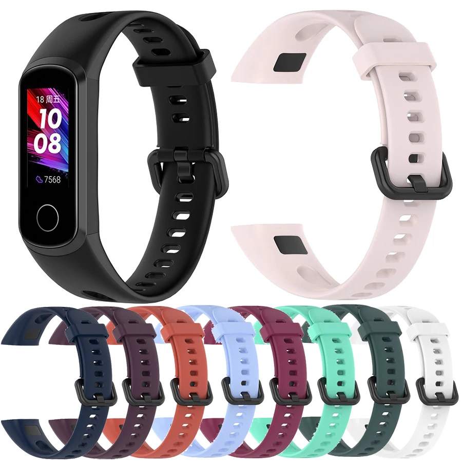 Ремешок Essidi силиконовый для смарт часов Huawei Band 4 спортивный браслет петля Honor