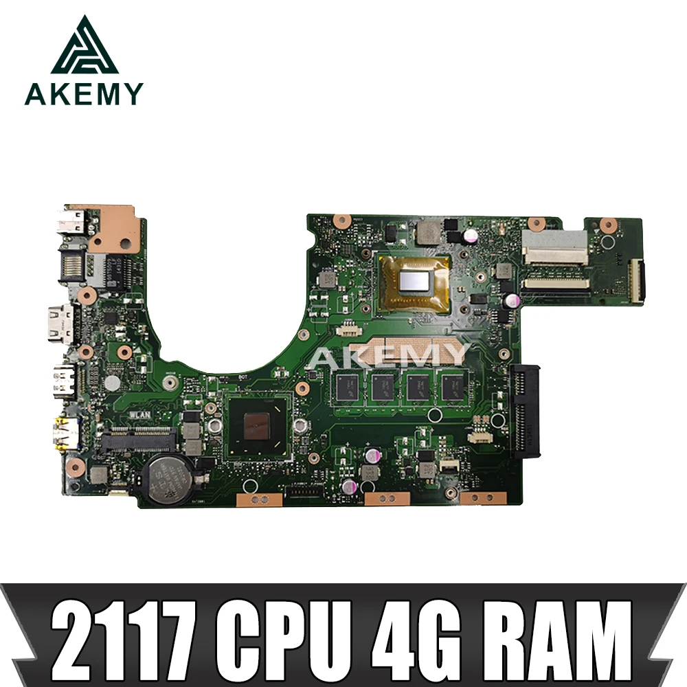 

with 4G RAM 2117 CPU S300CA Laptop motherboard For Asus VivoBook S300CA S300C S300 Test original mainboard